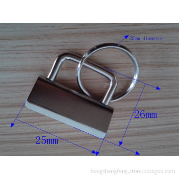 Manufacturer Supply 1" Metal FOB Key Ring Hardware